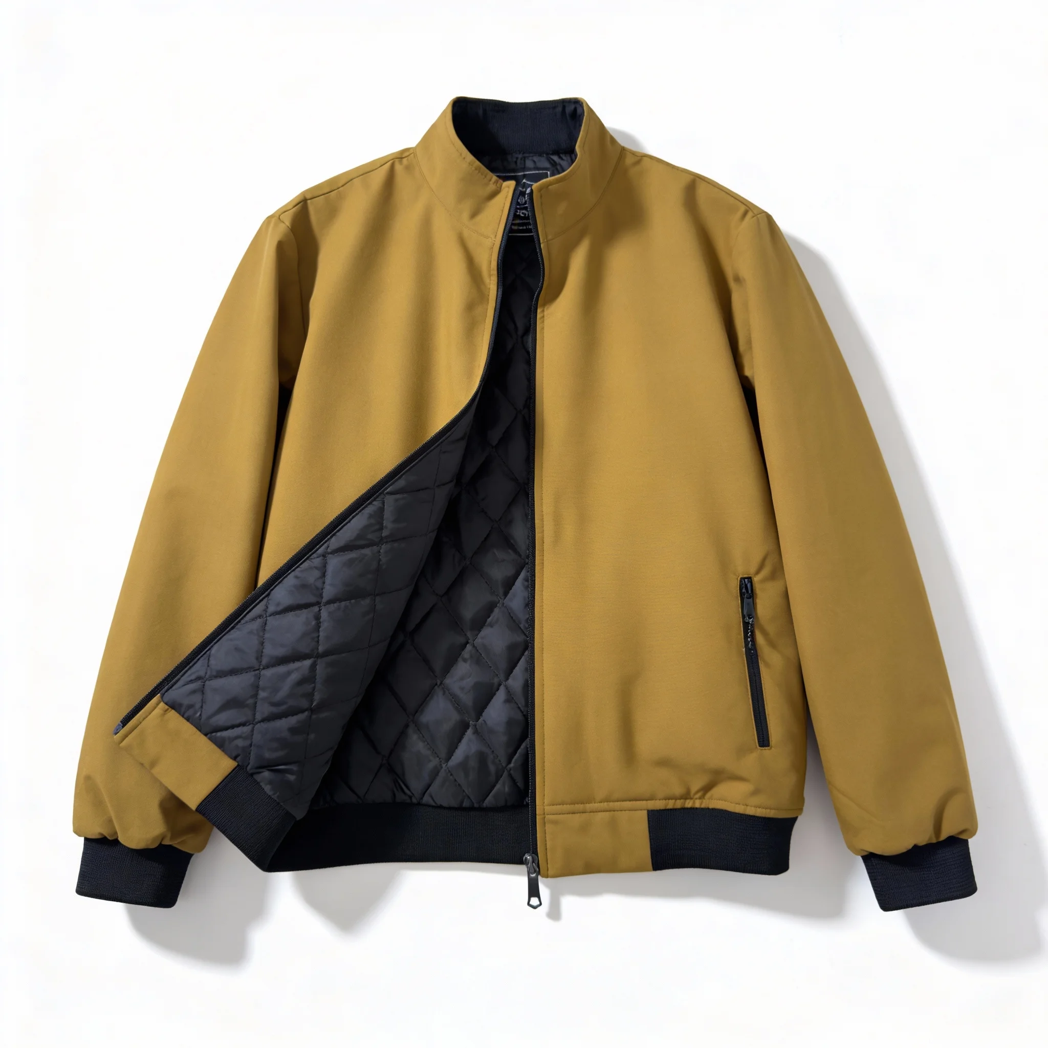 Men’s Kaizar Fabric Premium Winter Jacket -Mustard Yellow (JKY01)