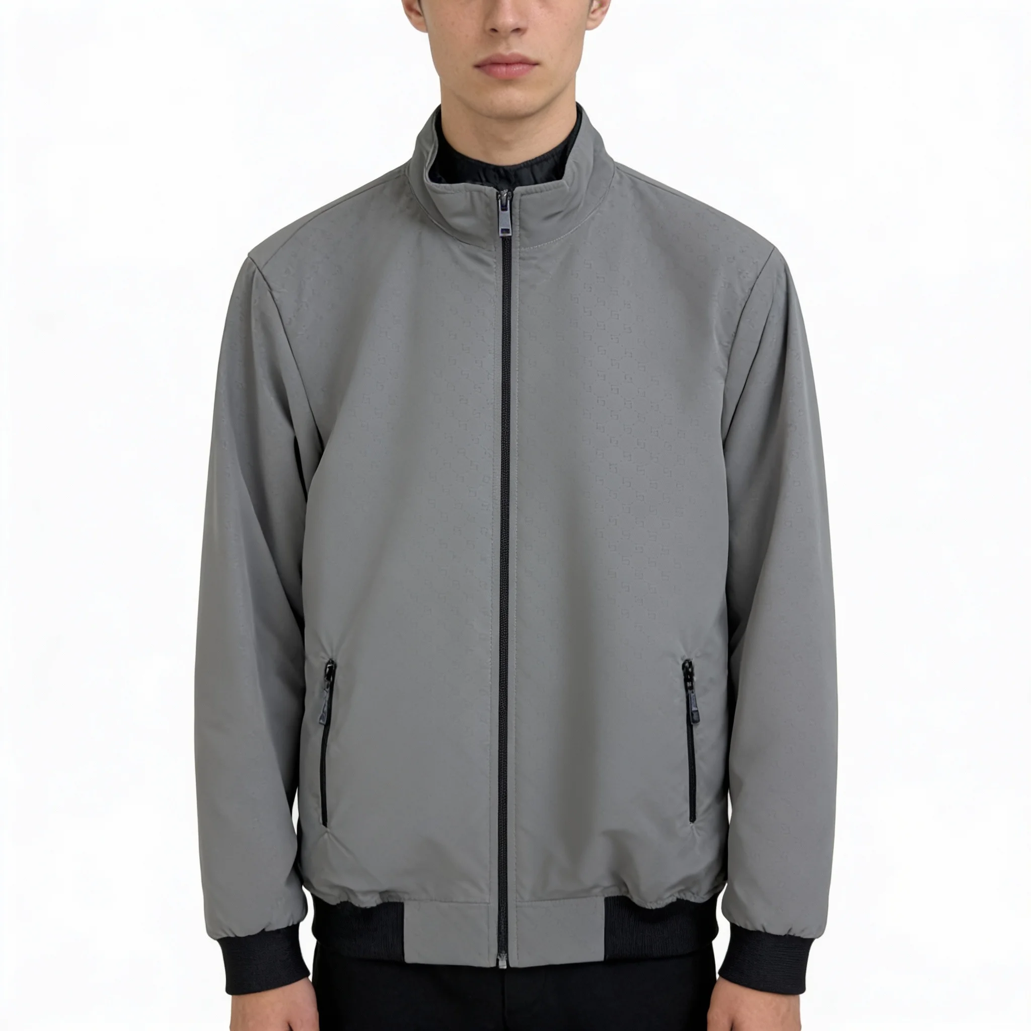 Men’s Kuasha Fabric Premium Winter Jacket – Ash Grey (KAG01)